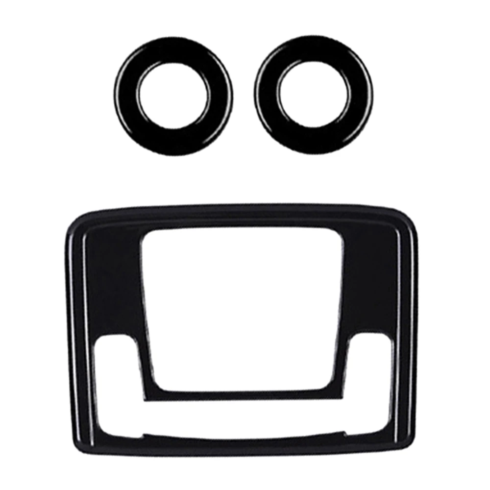 

3Pcs Car Glossy Black Interior Front Rear Reading Light Lamp Cover Trim Sticker for Honda Vezel HR-V HRV 2021 2022
