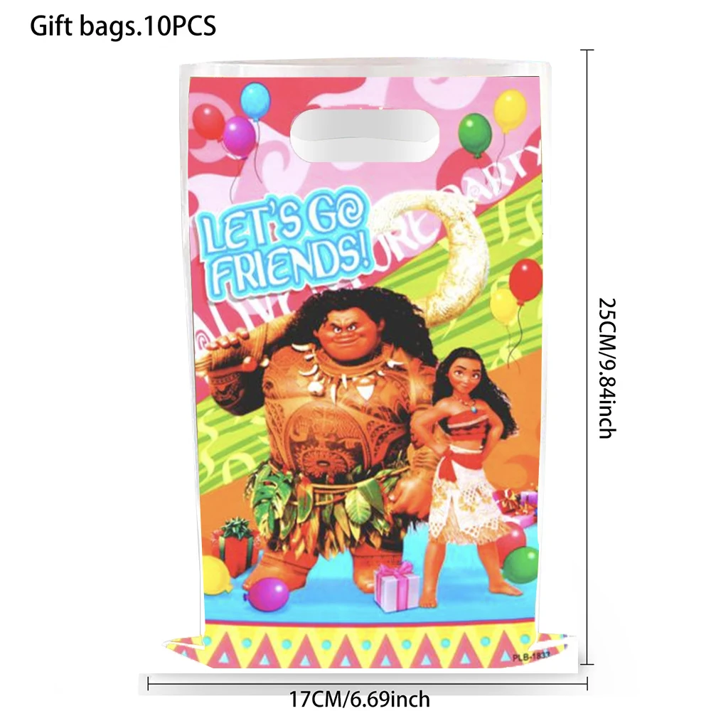 

Disney Moana Детские подарочные пакеты 10 шт