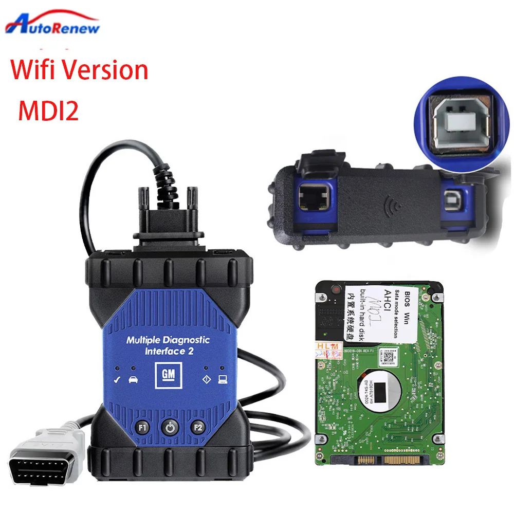 

MDI2 WIFI Original 2022.11.0 With HDD Multiple Diagnostic Interface Multi-Language Scanner Software GDS2 Tech2Win g-m mdi gds2