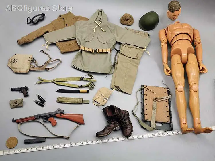 

1/6 US Mountain Division Thompson Gunman Suit Clothes Accessories full set with body 12" Soldier Action Figure