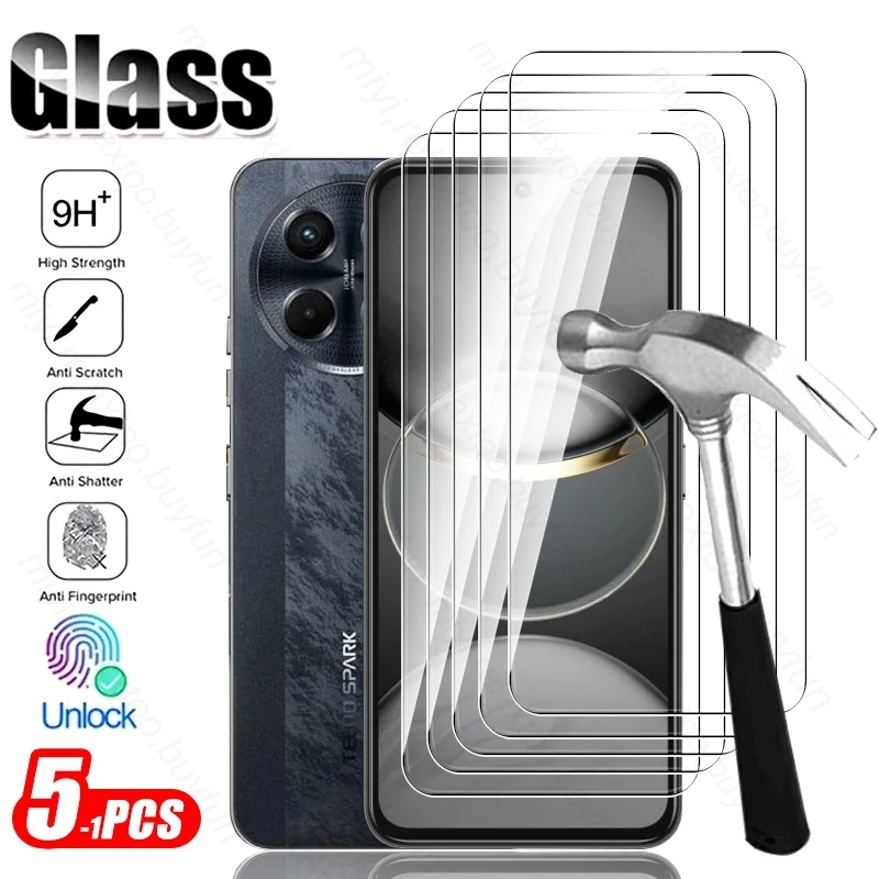 Защитное стекло для Tecno Spark 30 Pro 4G 5-1 шт. 9H закаленное Spark30 Spark30Pro Spark30C