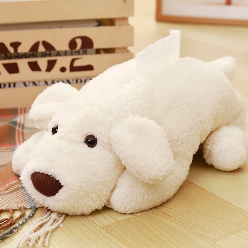 

Плюшевая собачка для салфеток