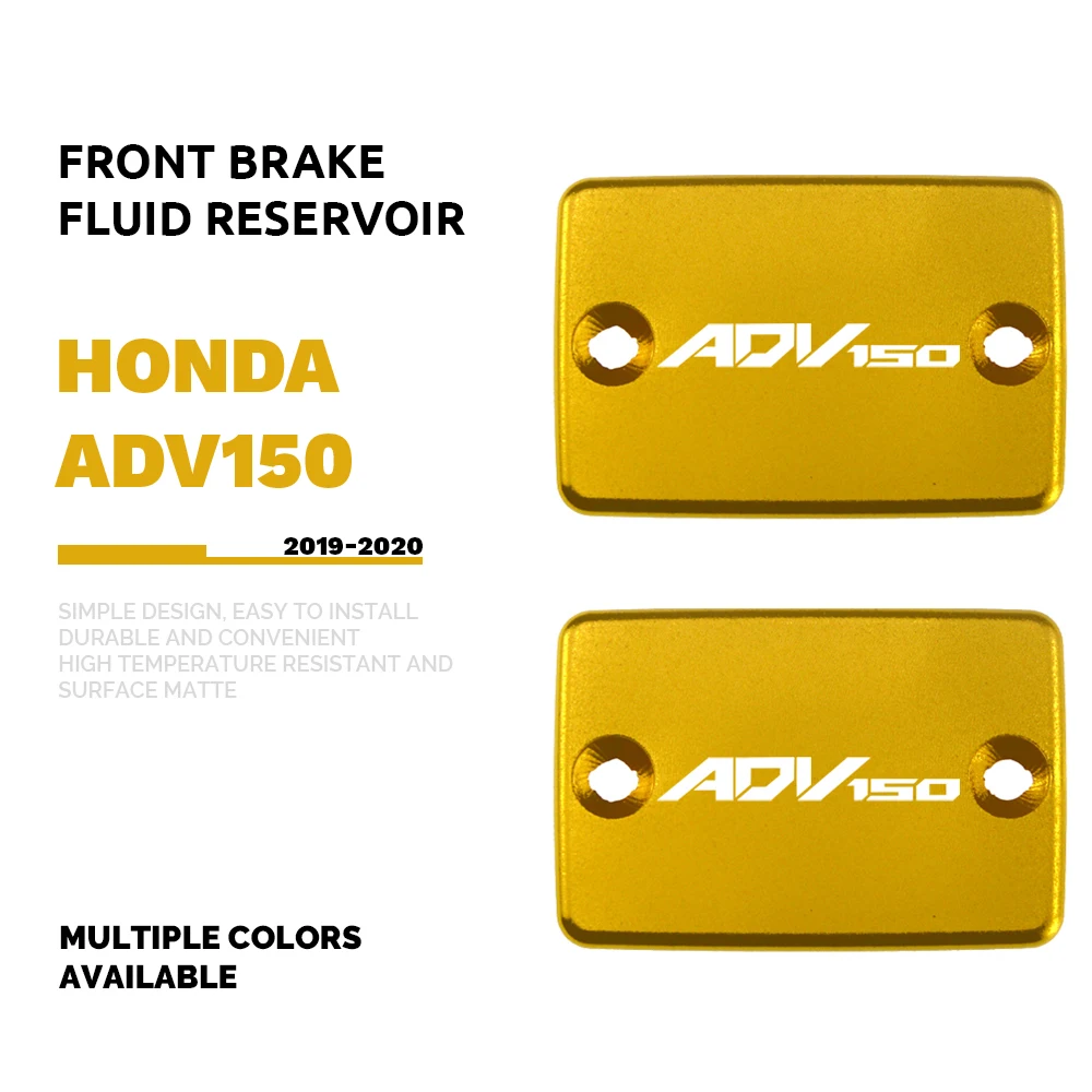 

CNC Aluminum Motorcycle Brake Fluid Fuel Reservoir Tank Cover Cap for Honda ADV150 adv 150 2019-2020