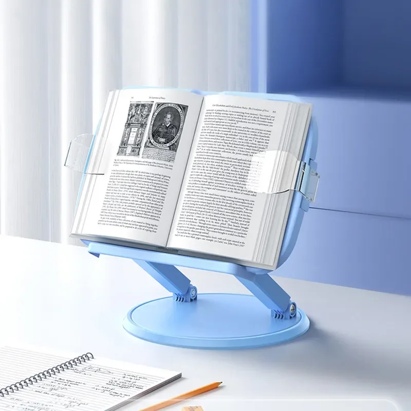 

360 Children's Writing Adjustable Mark Rack Study Students Text Rotatable ° Folding Bookshelf gift Bookcase Reading