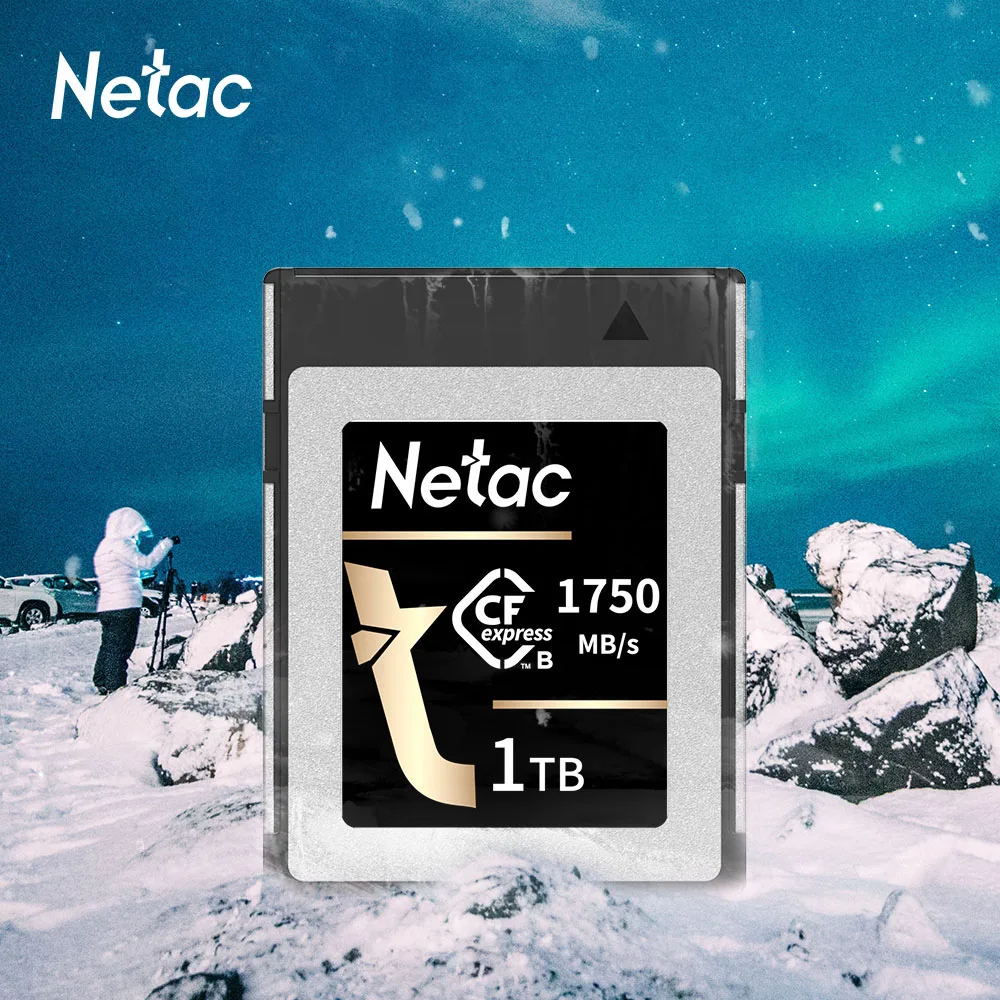 Карта памяти Netac CFexpress тип B 256 ГБ 512 1 ТБ PCIe 3.0X2 карта для цифровой зеркальной камеры