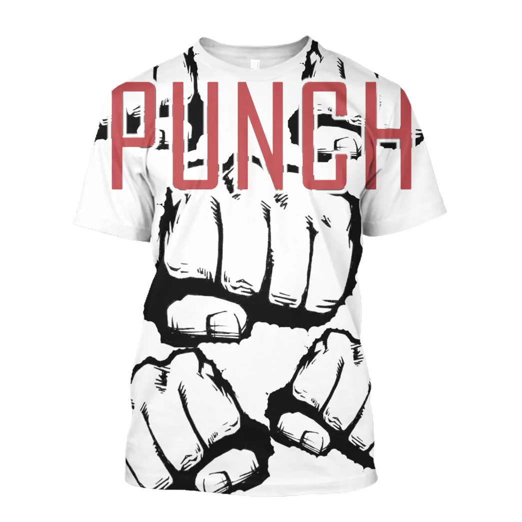 

Jumeast Boxing Gloves 3D Graphic T-Shirts Tekken Boxer Gym Printed Anime T-Shirty Punch Sweat Kickboxing Sportwear Baggy Tops