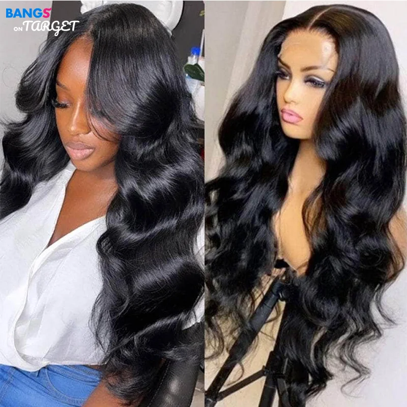 150% 13x6  Lace Front Wigs Body Wave 13x4 Human Hair Lace Frontal Wigs Brazilian Transparent Lace Wigs Remy Hair Black Women