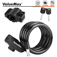 valuemax universal bike cable lock password key anti theft security smart bike lock for motorcycle bike scooter accessories