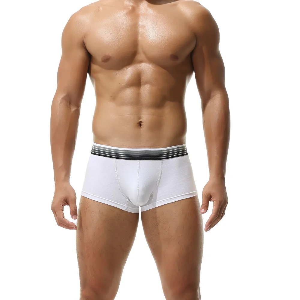 

Cotton Mens Underwear Boxer Briefs Big U Convex Pouch Bulge Sexys Panties Low Rise Breathable Male Lingerie Sheer Boxershorts