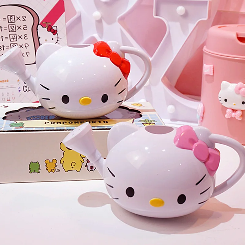 

260ML-500ML Kawaii Sanrios Watering Can Cute Hellow Kittys Cartoon Without Cover Household Trumpet Watering Can for Girls Gifts