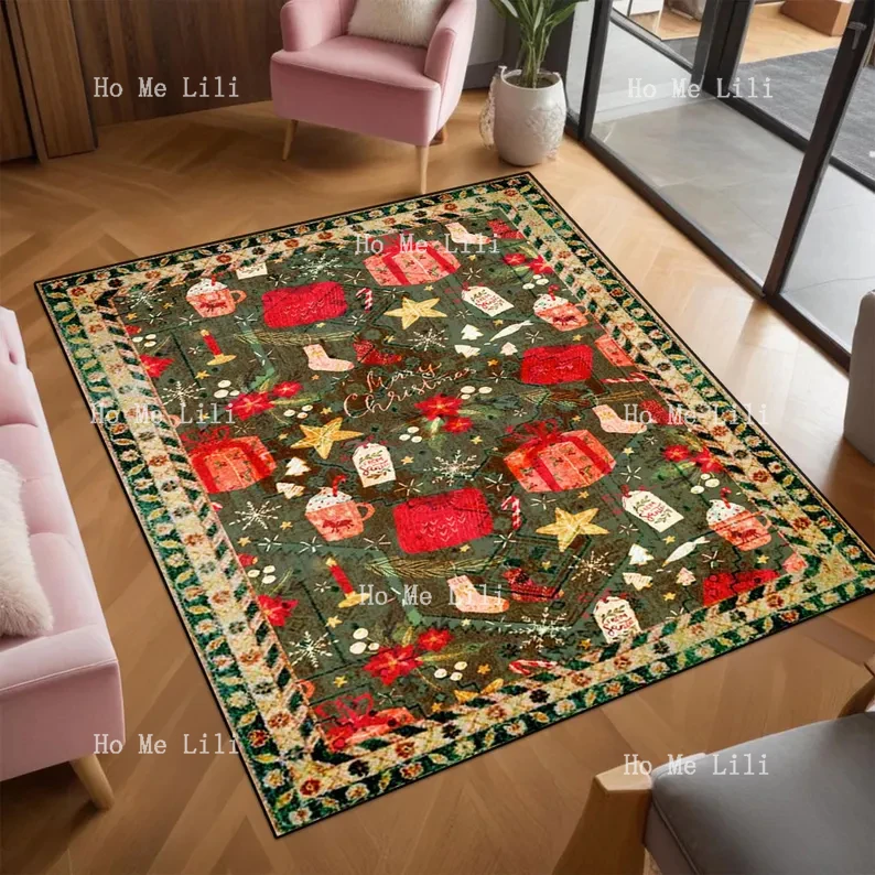 Ноэль Подарочный коврик Рождественский декор Новогодний подарок дверной