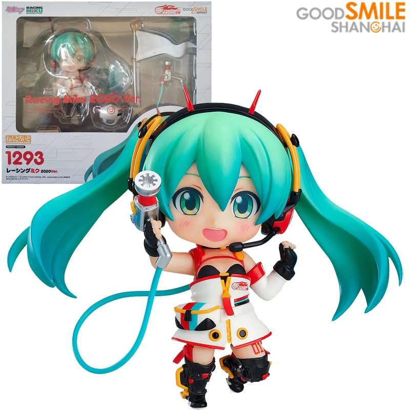 

Оригинальная фигурка модели героев мультфильма «Хорошая Улыбка», нэндороид ГСК 1293, гоночная фигурка героя мультфильма Hatsune Miku 2020 Ver, подарки