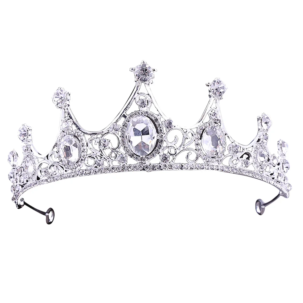 

Bridal Hair Band Headpiece Crown Rhinestone Headdress Crystal Headwear Bride Ties