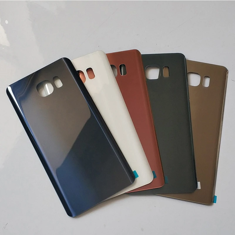 Фото Задняя крышка батарейного отсека для Samsung Galaxy Note5, стеклянная задняя крышка корпуса, сменная крышка для Samsung Galaxy Note 5 note5, задняя крышка №2
