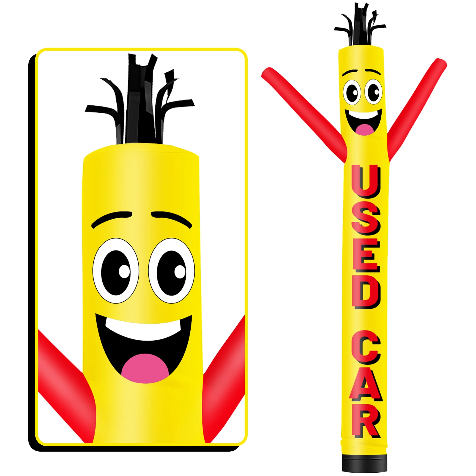 6/10/15/20 футов высокий надувной желтый танцевальный парень для наружной рекламы