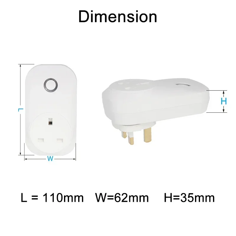 Смарт-розетка настенная с поддержкой Wi-Fi и голосового управления