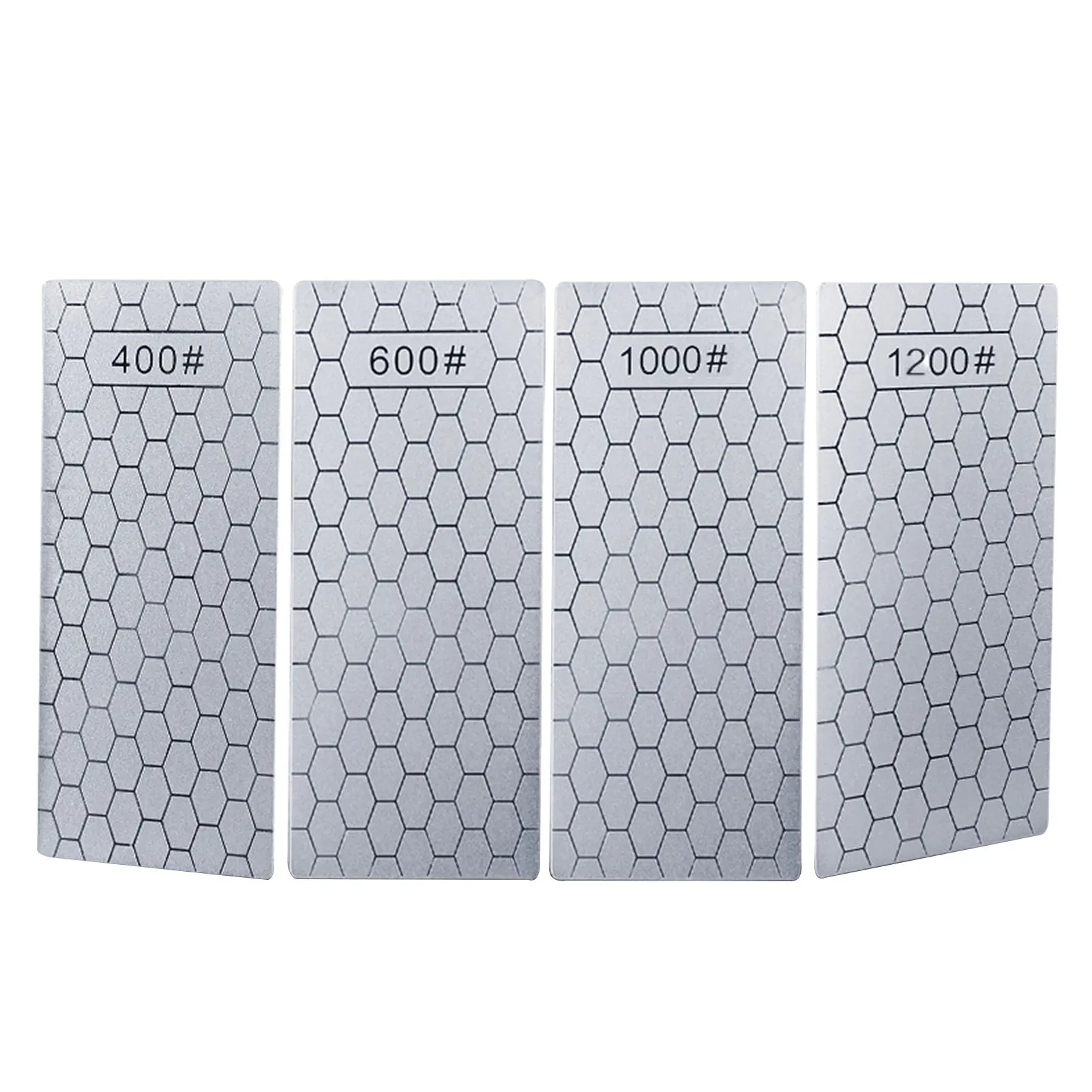 

4pcs Thin Home Whetstone Portable Lightweight Tool Honeycomb Surface For Blunt Edges Diamond Sharpening Stone 400 600 1000 1200