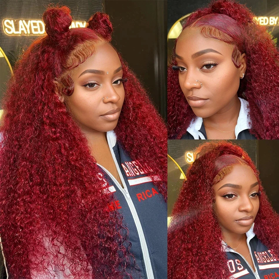 Bordovski 13x4 13x6 99J Волнистый Фронтальный Парик 200% Плотность Бразильские Человеческие