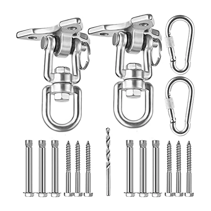 

Ceiling Hook Hanging Chair 360° Rotate Ceiling Hook Suspension Swing Load 450KG Capacity,For Sandbag,Hammock,Yoga,Etc