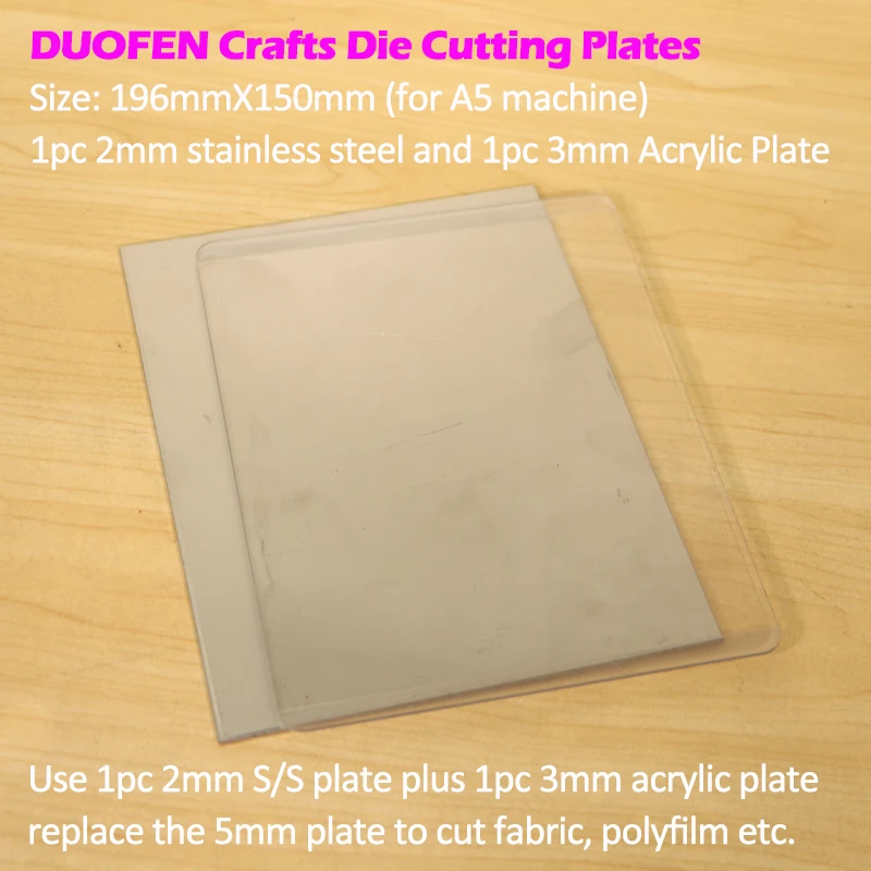 

DUOFEN METAL CUTTING DIES die cutting stainless steel plates Acrylic plates for die cutting machine 2021 new