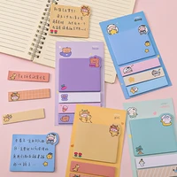 2pack cartoon memo pad 80sheetspack index sticky notes self adhesive student message index stickers office schhol stationery