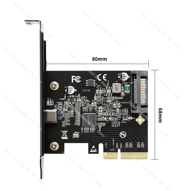 Адаптер PCIE X4 USB3.2 Gen2*2 на TYPE C 20 Гбитс, высокоскоростной кардридер CFB (art.: 3920d80e60e72) - 3920d80e60e72