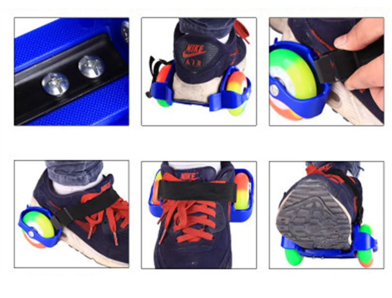 Полиуретановые цветные колеса с мигающим шкивом роликовые регулируемые коньки |