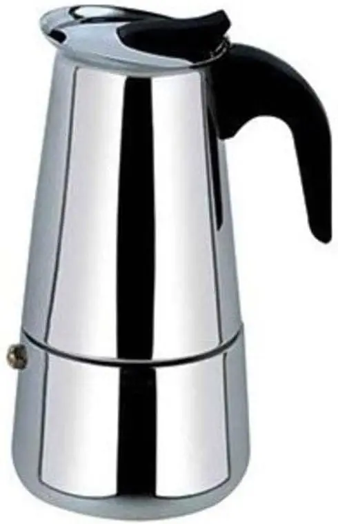 

Italiana Moka Pequena 2 Xícaras 100Ml Manual Aço Inox Moderna