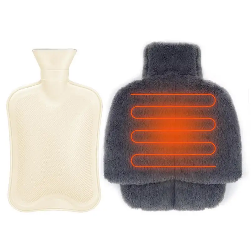 

Мешочек для подогрева ног 2 в 1, теплые зимние мешочки со съемным плюшевым чехлом для холодных ног, в спальню