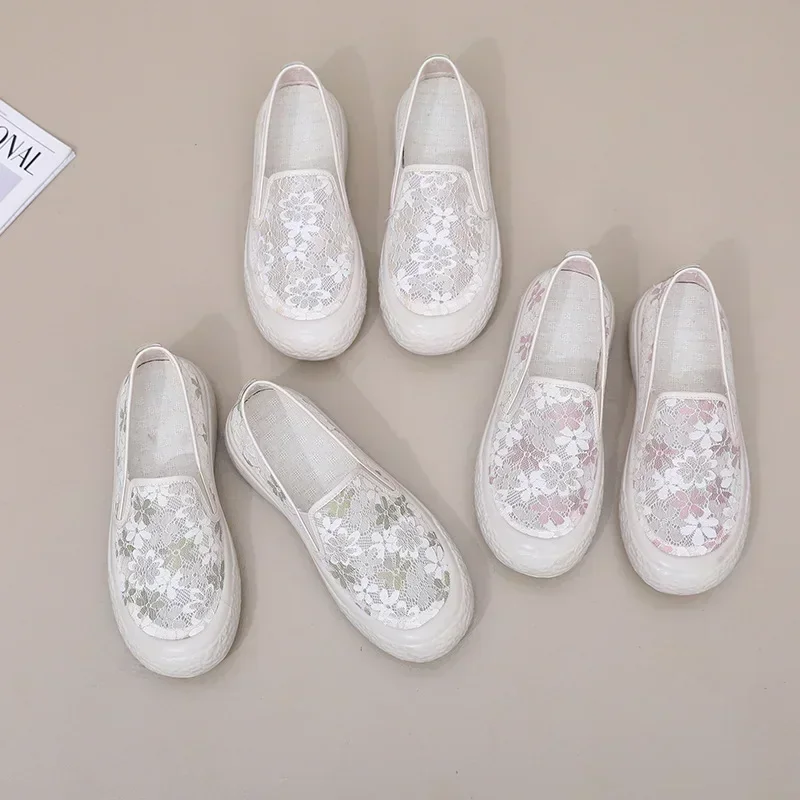 Женские сетчатые туфли мягкая подошва легкие дышащие повседневная обувь