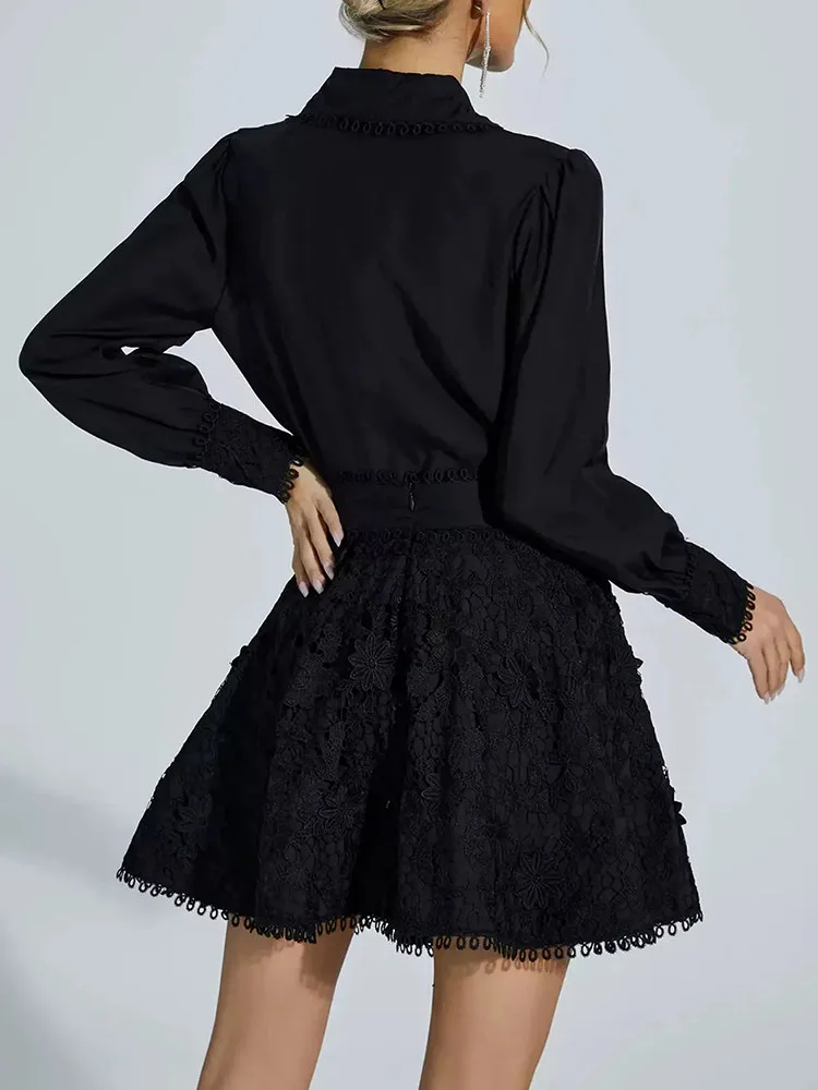 Женский комплект из двух предметов TWOTWINSTYLE свободный однотонный топ с отложным