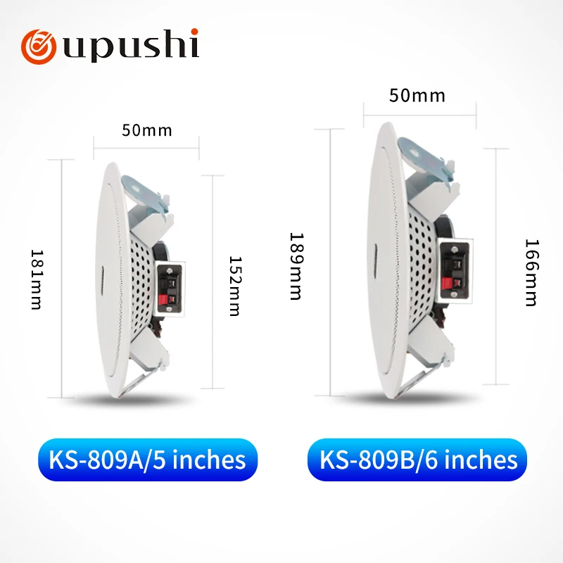 Фото Коаксиальная аудиосистема Oupushi KS809A для вещания, встраиваемая в потолок, подвесная, для фоновой музыки №4
