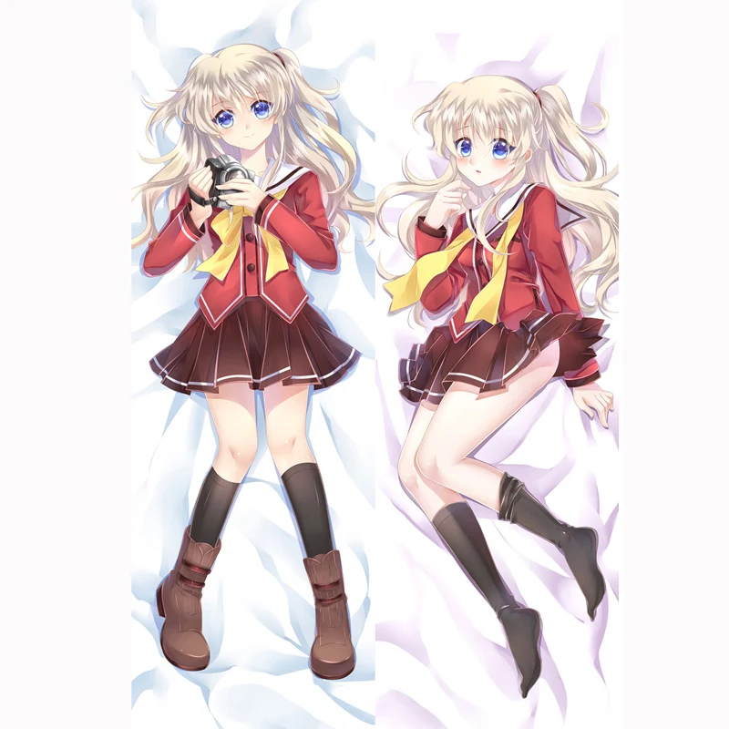 

60x180cm Anime Charlotte Tomori Nao Dakimakura Pillow Case Waifu Body Hugging Cushion Cover Bedding Decorative Pillowcase