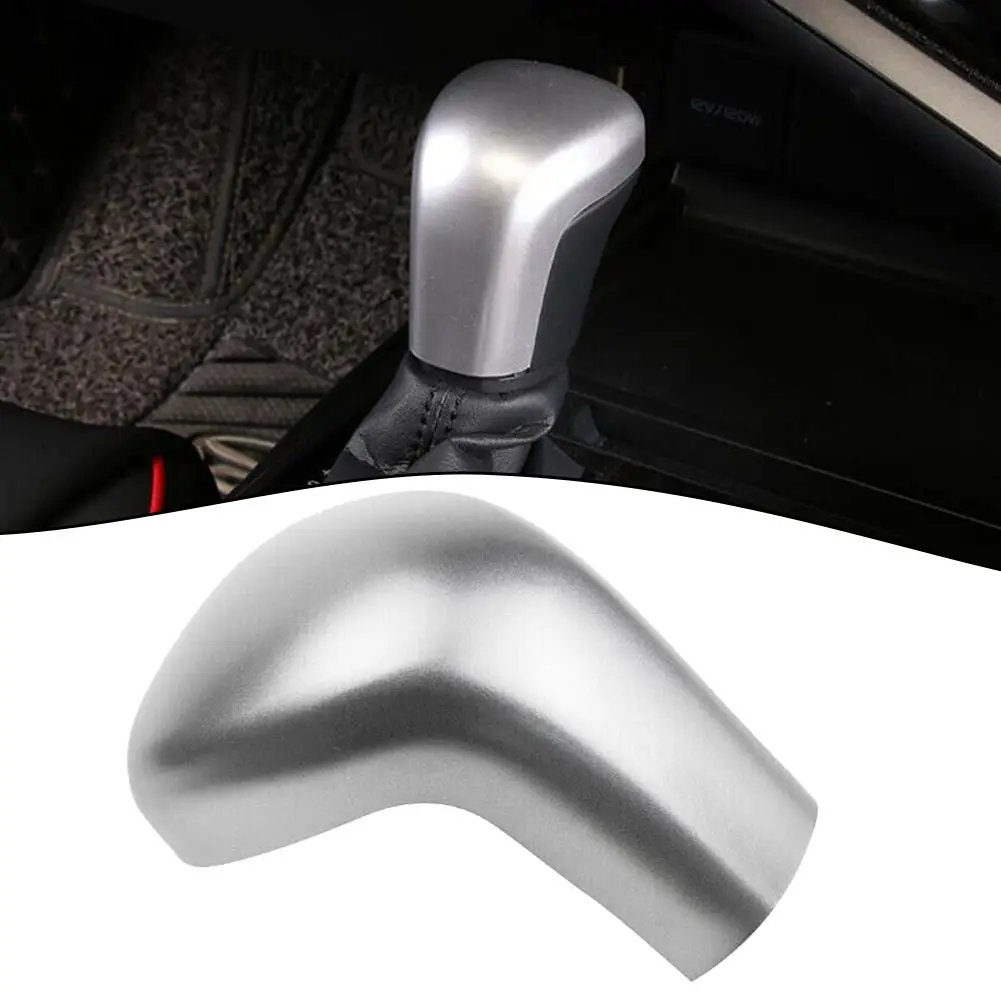 Серебряная накладка на ручку переключения передач из углеродного волокна для
