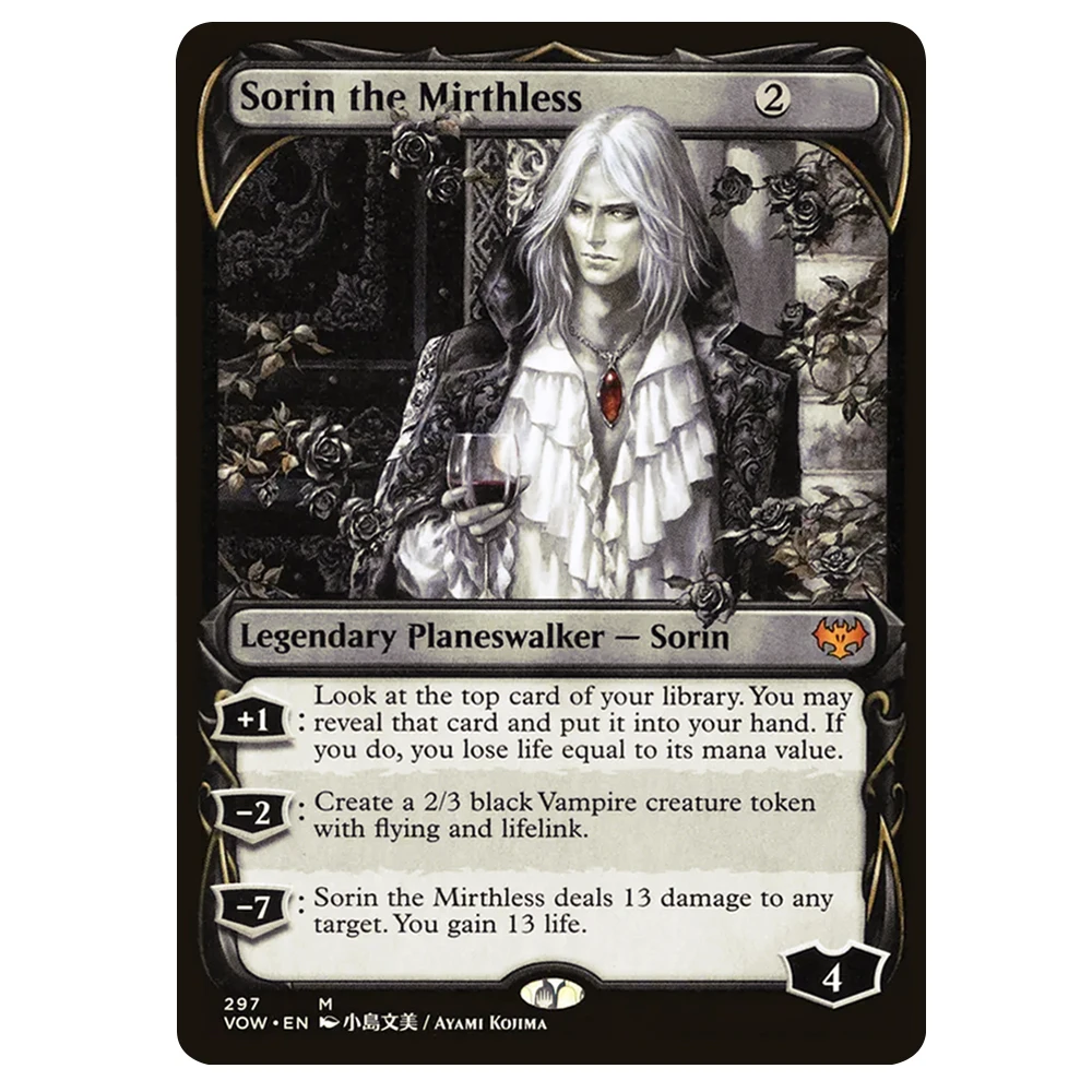 Фото Коллекционные карты TCG: Редкие магические HOLO-карты Сорин, Безрадостный, для домашних игр, хобби, коллекционирования, подарки для мальчиков №3