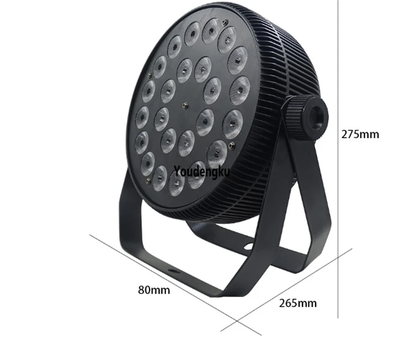 6 шт. высокое качество мини-DMX Led Flat Par 24x10 Вт 4 в 1 rgbw светодиодный маленький