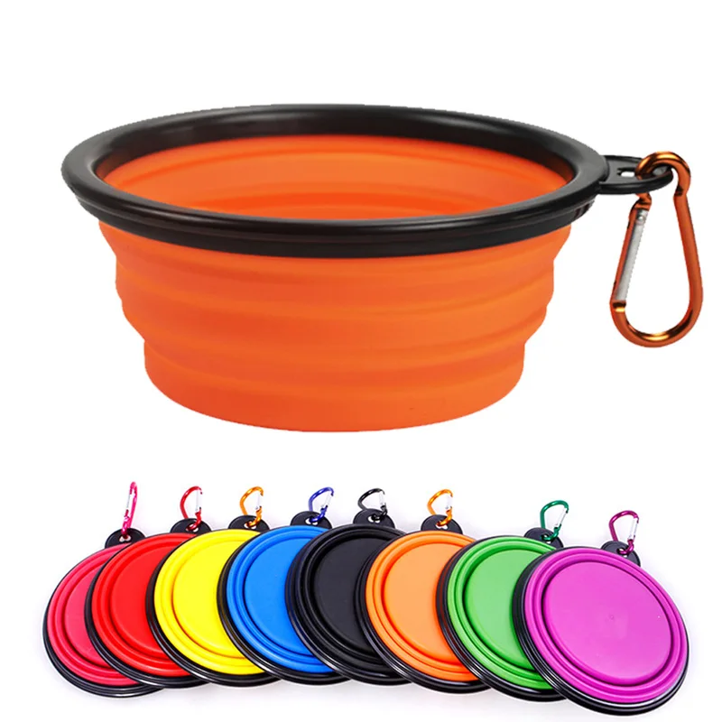 

Collapsable Foldable Silicone Travel Outdoor Hiking Food Water Feeding Pet Cat Dog Bowl