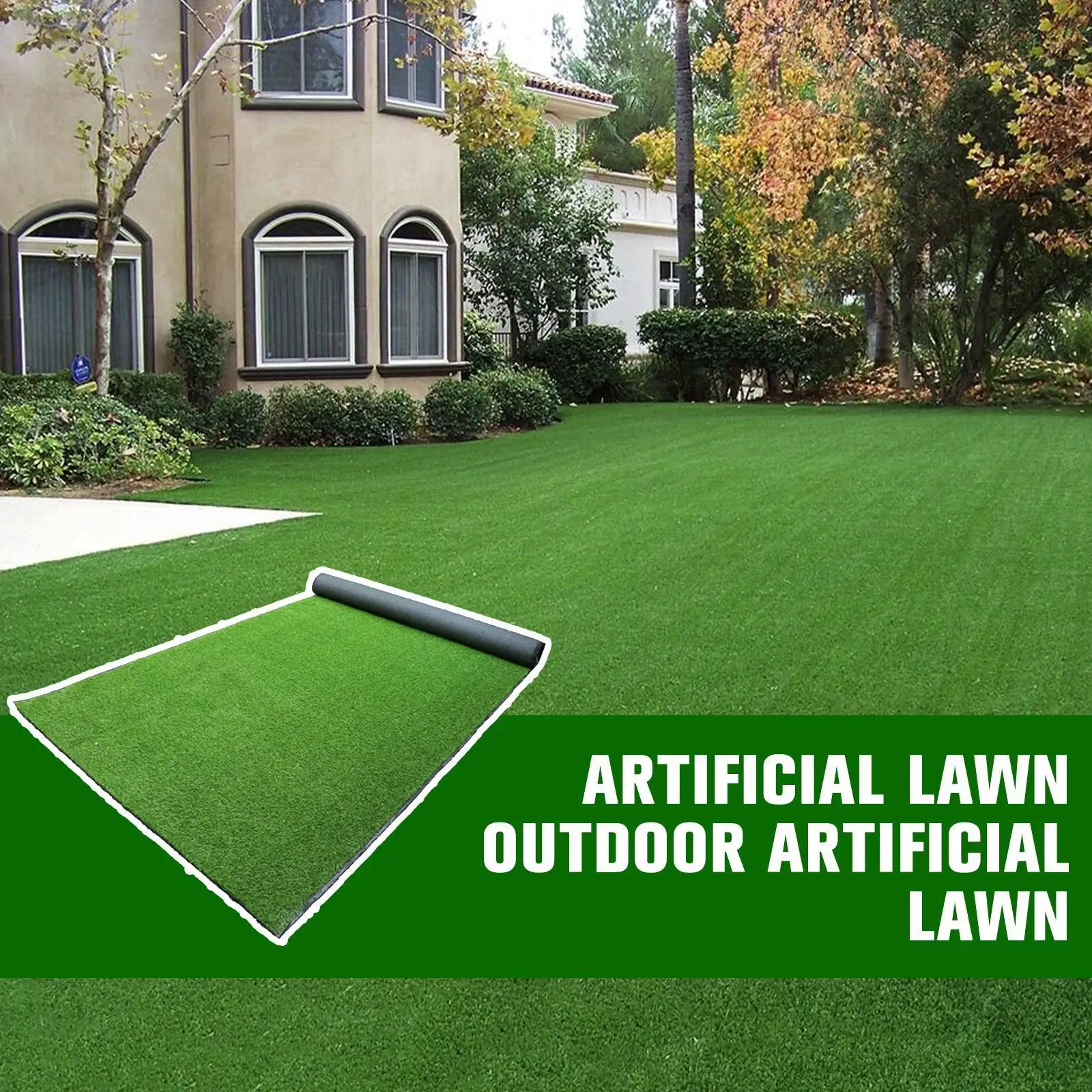 Outdoor Artificial Lawn Grass Pad Gardening Ecological Field Thicken Carpet Sports 2cm Degradation 50x50/50x100 Blanket Law P6j4