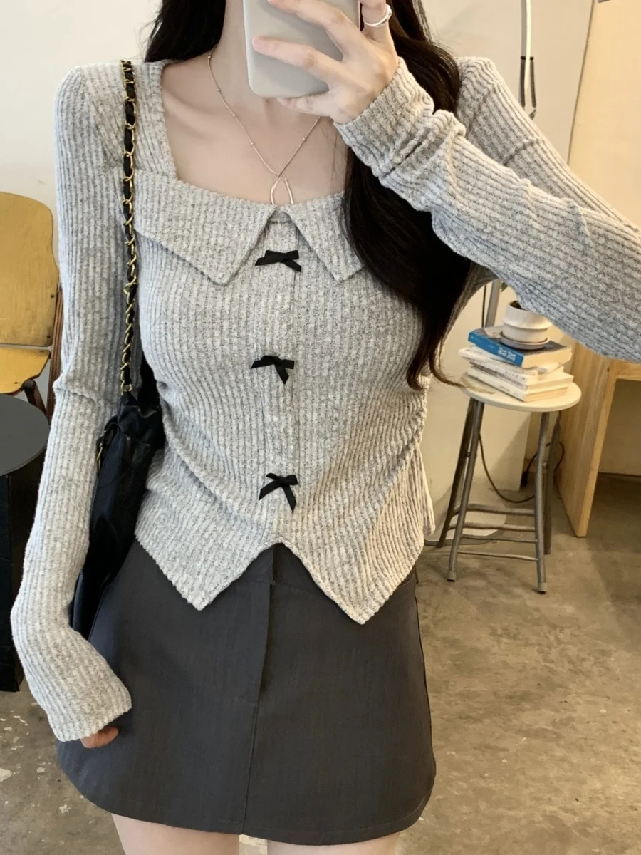 Нижняя рубашка с длинными рукавами. Женская внутренняя одежда. Осень и зима 2024.