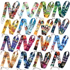 KKZ006 90-е Аниме Новый ремешок шнурок брелок держатель для бейджа удостоверения личности кредитной карты подвесной шнурок для Лариата шнурок для ключей аксессуары в подарок