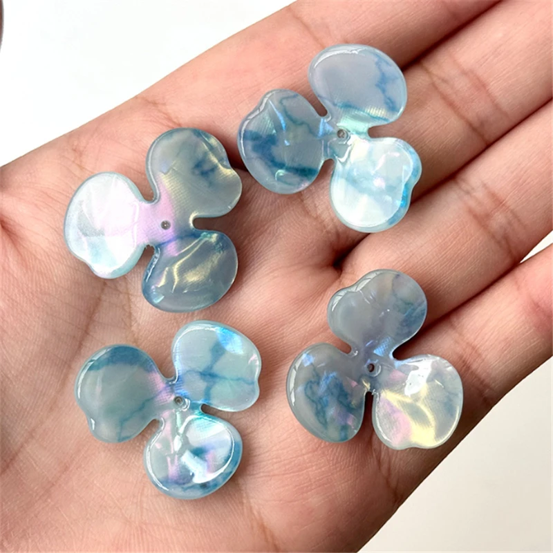 10 шт./лот уксусная кислота 27 мм цветочные бусины колпачок торус смола Шарм