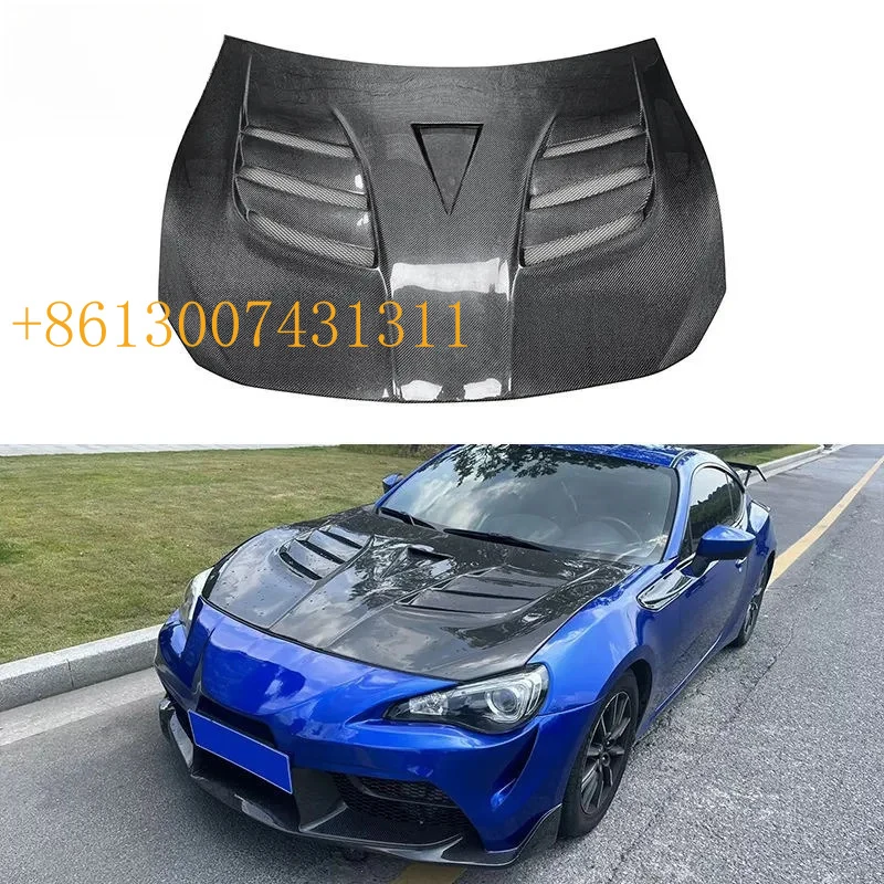 Капот двигателя FactoryReal из настоящего карбона в стиле VRS для GT86 ZN6 BRZ ZD6 2012-2019, передний капот, крышка двигателя, обвес из FRP (art.: 3920daea606dc) - 3920daea606dc