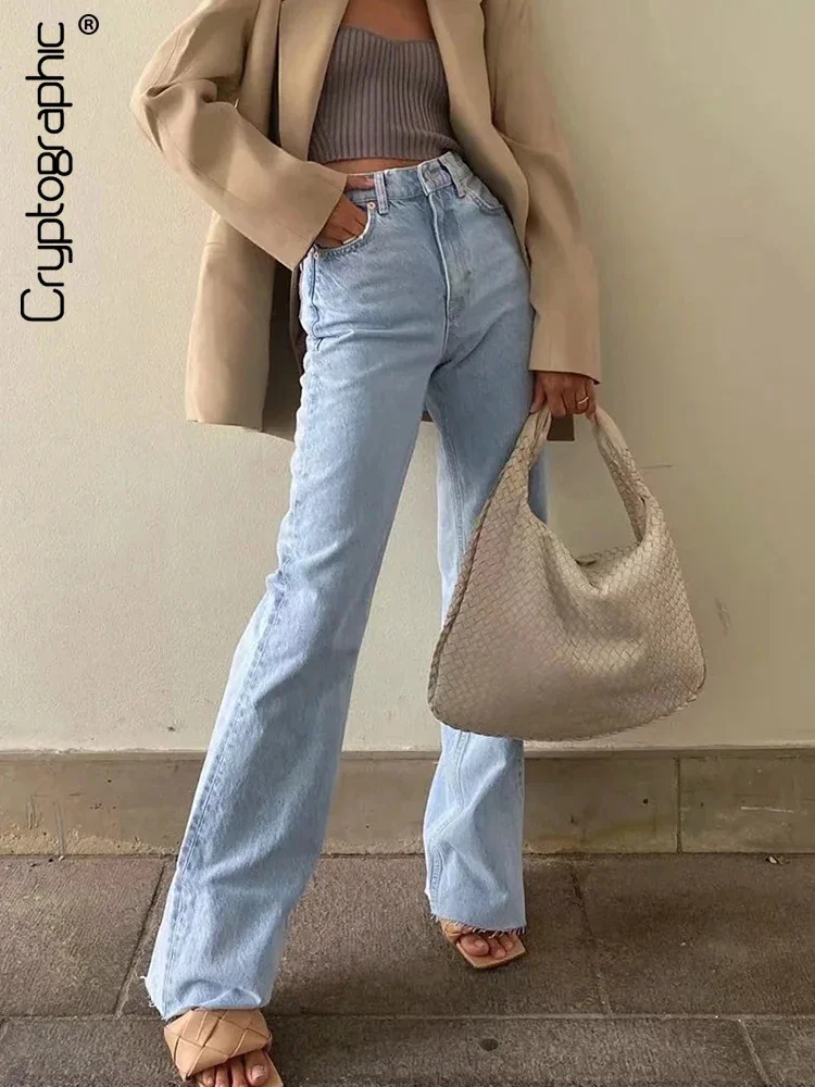

Женские джинсы с прямыми штанинами Cryptographic, модные повседневные мешковатые джинсы в стиле Харадзюку, с высокой талией, осенние брюки-бойфренды, 2019