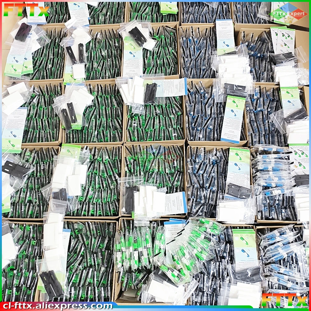 100% Original UNIKIT FTTH ESC250D SC APC and SC UPC Single-Mode Fiber Optic Quick Connector FTTH SM Optic Fast Connector