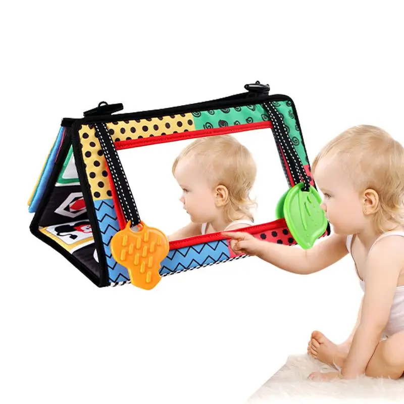 

Черно-белые игрушки для младенцев зеркало для младенцев напольные зеркальные игрушки черно-белые книги для новорожденных с устройством звучания BB
