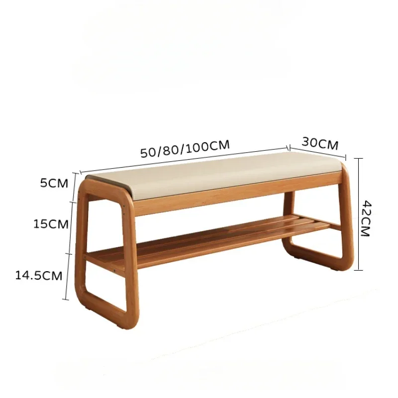 Мягкий шкаф для обуви из массива дерева встроенный стул переодевания в гостиную