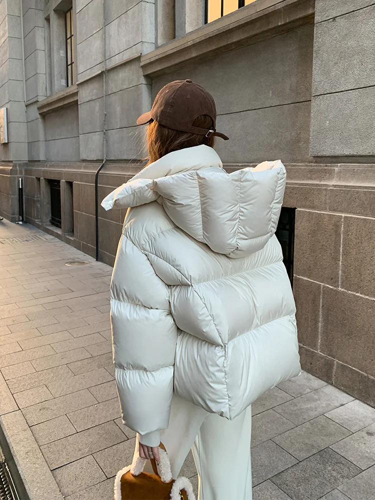 Down Jacket Cotton-padded Clothes Women Short 2024 New Popular Maillard Lightweight Thickened Small Puff Winter coat