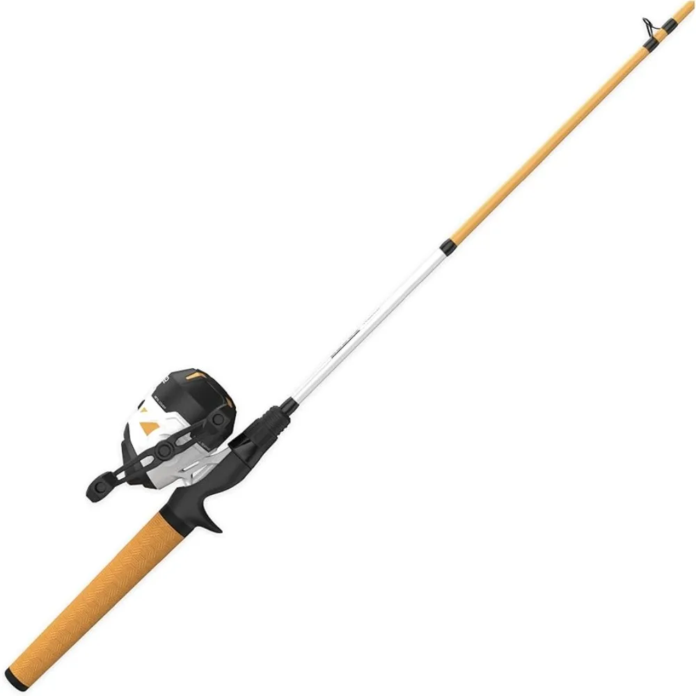 

Roam Spincast Reel and Fishing Rod Combo, 6-Foot 2-Piece Fiberglass Fishing Pole with ComfortGrip Handle