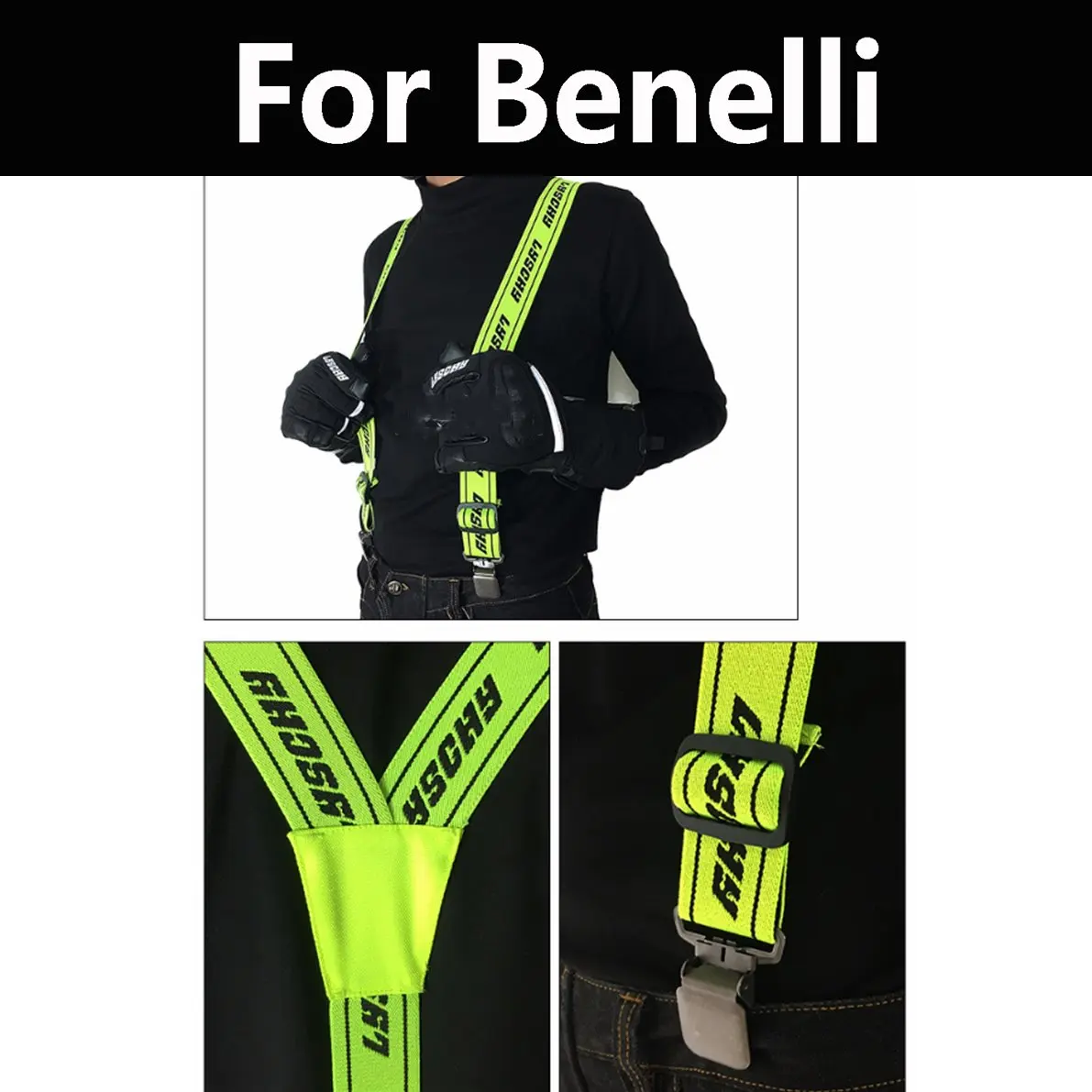 

Pants Suspender Elastic Adjustable Y Back Straps For Benelli 250 254 Quatro 354 Sport II 900 Sei Sport