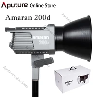 aputure amaran 200d led video 130w cri95 tlci96 39500 lux1m bluetooth app control 8 lighting effects dcac power supply